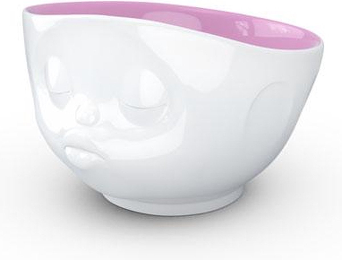 Fiftyeight Products TV Tassen TV Melkkoffiebeker - Binnenkant schaal Berry Kiss 0,5 L