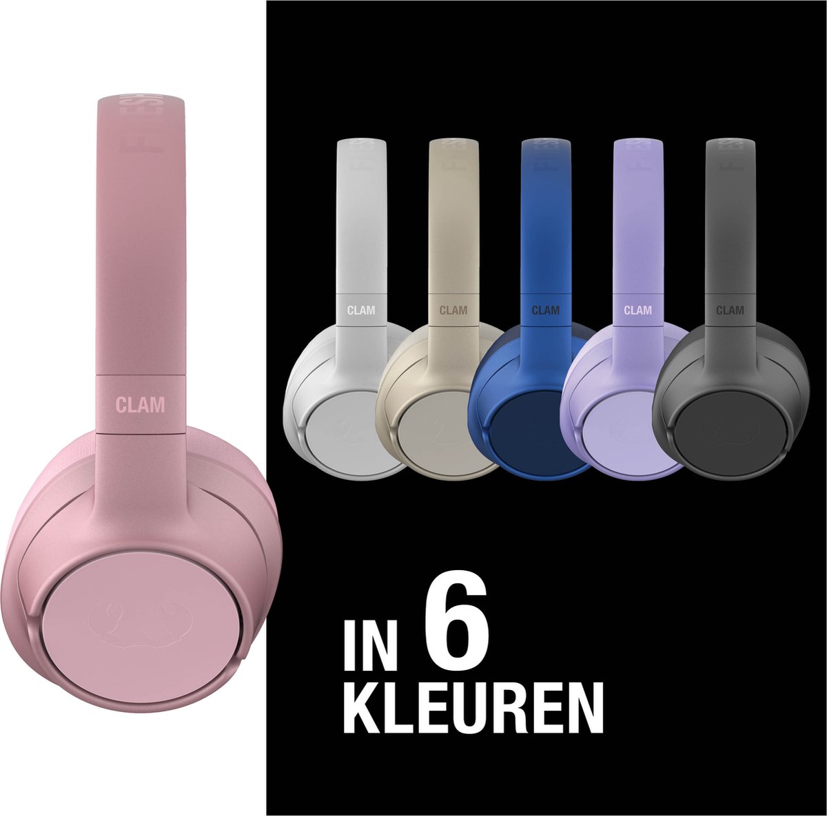 Afbeelding 3 van Fresh ‘n Rebel Clam Fuse – Draadloze Bluetooth Koptelefoon met Active Noise Cancelling - 45 uur Speelduur - Pastel Pink