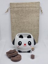 Kweekset - Microgroenten - Keramiek - Panda I