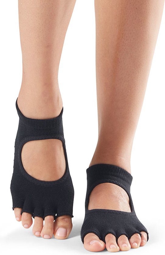 Toe Sox Chaussettes - pour Le Yoga - pour Homme et Femme - Orteils Ouverts L Noir Toe Sox Chaussettes - pour Le Yoga - pour Homme et Femme - Orteils Ouverts L Noir