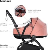 Regenhoes voor wieg - Bescherm de baby tegen slecht weer - eenvoudig te installeren en op te bergen