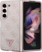 Guess 4G Triangle Back Case - Geschikt voor Samsung Galaxy Z Fold 5 (F946) - Roze