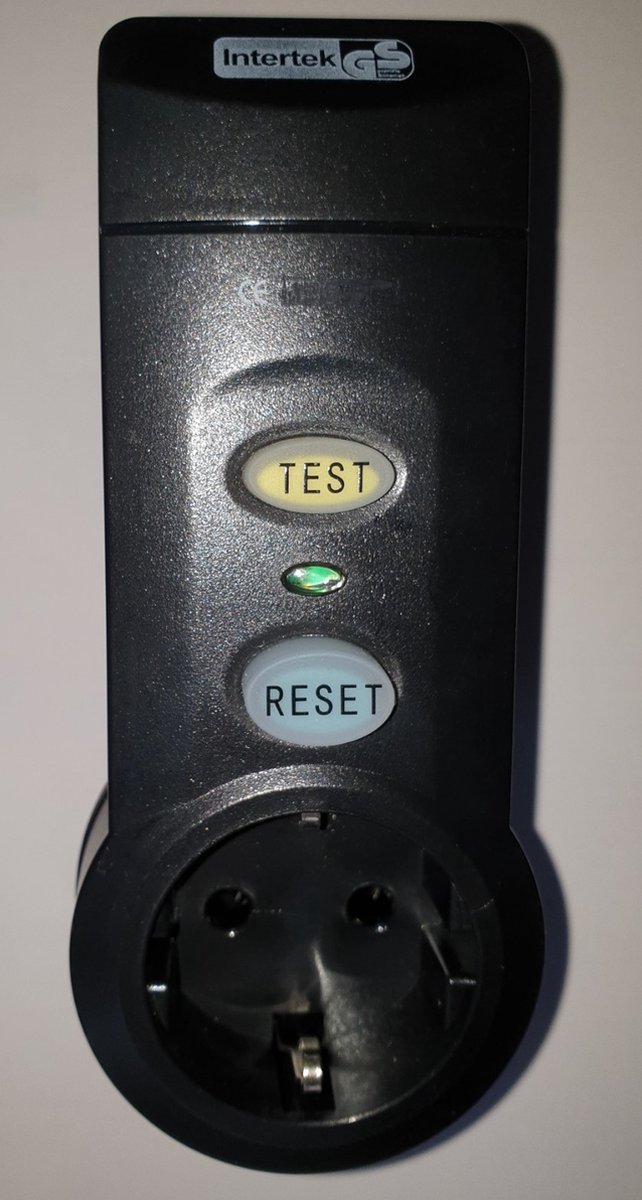 Aardlekschakelaar RCD Lekstroombeveiliging met Test en Resetknop