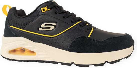 Skechers Sneaker UNO Retro one 183020/NVY Navy Blauw Geel