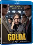 Blu-ray hoes met Helen Mirren als Golda Meir. Goudkleurige tekst 'GOLDA'.