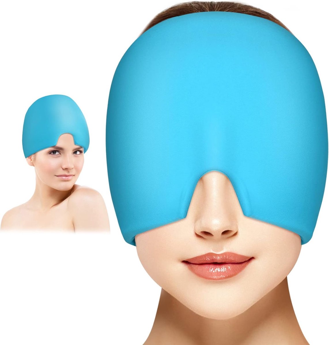 Goedkoopste Migraine muts - Migraine masker - Hoofdpijn masker - Warmte en koude therapie - Herbruikbaar - Anti migraine - Must have tijdens hoofdpijn!