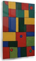 Abstract kleurrijk schilderij - Modern glasschilderij - Glasschilderij kleurrijk - Muurdecoratie modern - Acrylglas schilderijen - Decoratie kamer - 60 x 90 cm 5mm