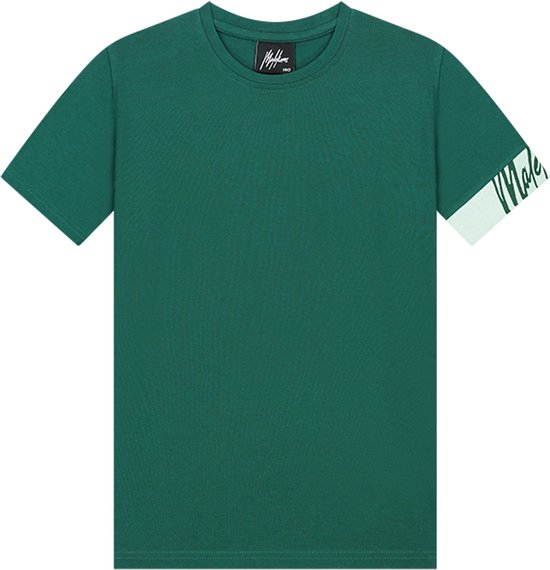 Malelions - T-shirt - Dark Green/Mint - Maat 176
