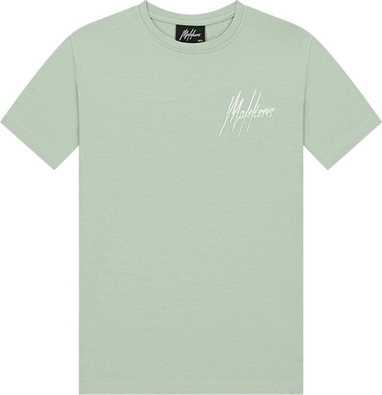 Malelions Split T-shirt Polo's & T-shirts Jongens - Polo shirt - Mint - Maat 152