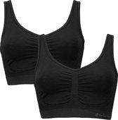 Soutien - gorge sans couture Nova (paquet de 2) - Zwart L.