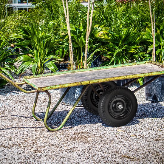 Relaxdays kruiwagenwiel 3.50-8, massief rubber, stalen velg, met as, draagvermogen tot 100 kg, reservewiel, zwart