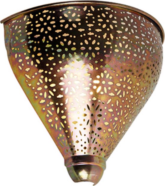 QAZQA maruf,sinbad,zayn - Oosterse Wandlamp voor binnen - 1 lichts - D 11.5 cm - Brons - Woonkamer | Slaapkamer