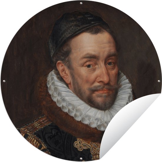 Tuincirkel Willem van Oranje - Schilderij van Adriaen Thomasz. - Tuinposter