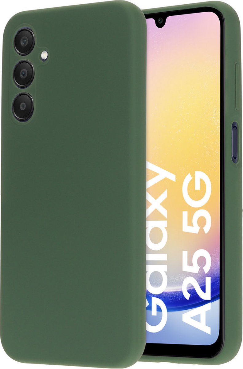 Mobiparts hoesje geschikt voor de Samsung Galaxy A25 - Siliconen - Groen
