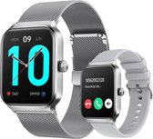 Sytifro Smartwatch Dames en Heren, Smartwatches met bluetooth - 1.96in HD Touchscreen Horloge - Bluetooth 5.2 Sporthorloges - Stappenteller - Bloeddrukmeter - Slaaptracking - Sportpolsband Compatibel met iOS en Android