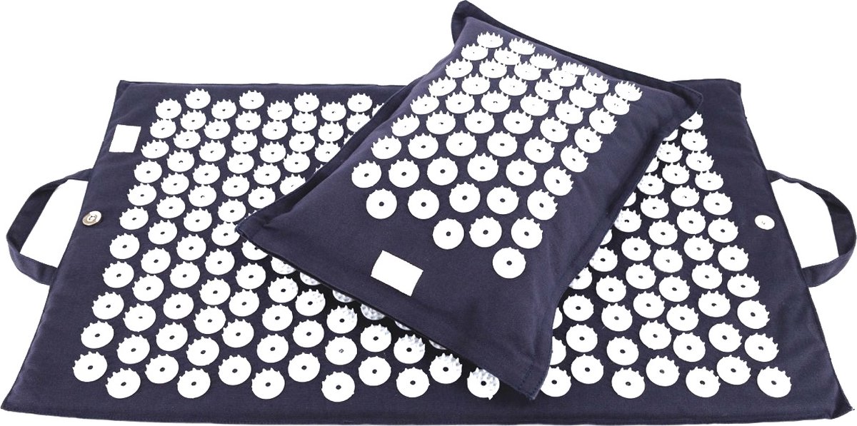 Goedkoopste ZENZES® Shakti spijkermat kussen Ohm donkerblauw set
