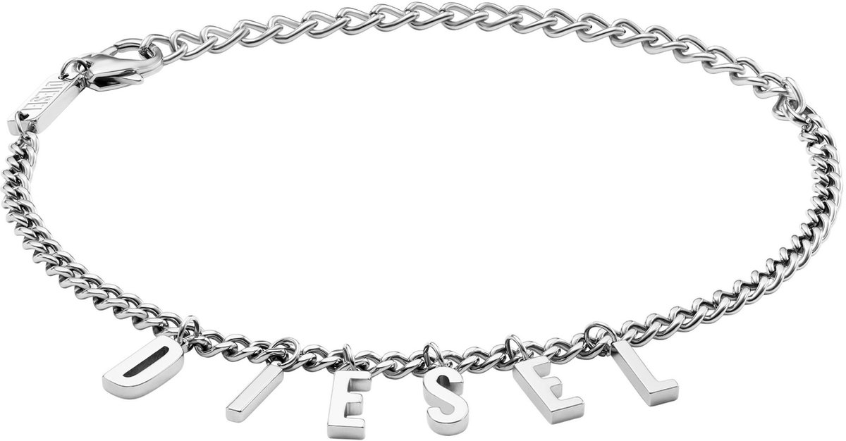 Diesel DX1493040 Unisex Armband - Zilverkleurig