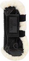 Kentucky Vegan Sheepskin Tendon Boots Velcro - Black - Maat M
