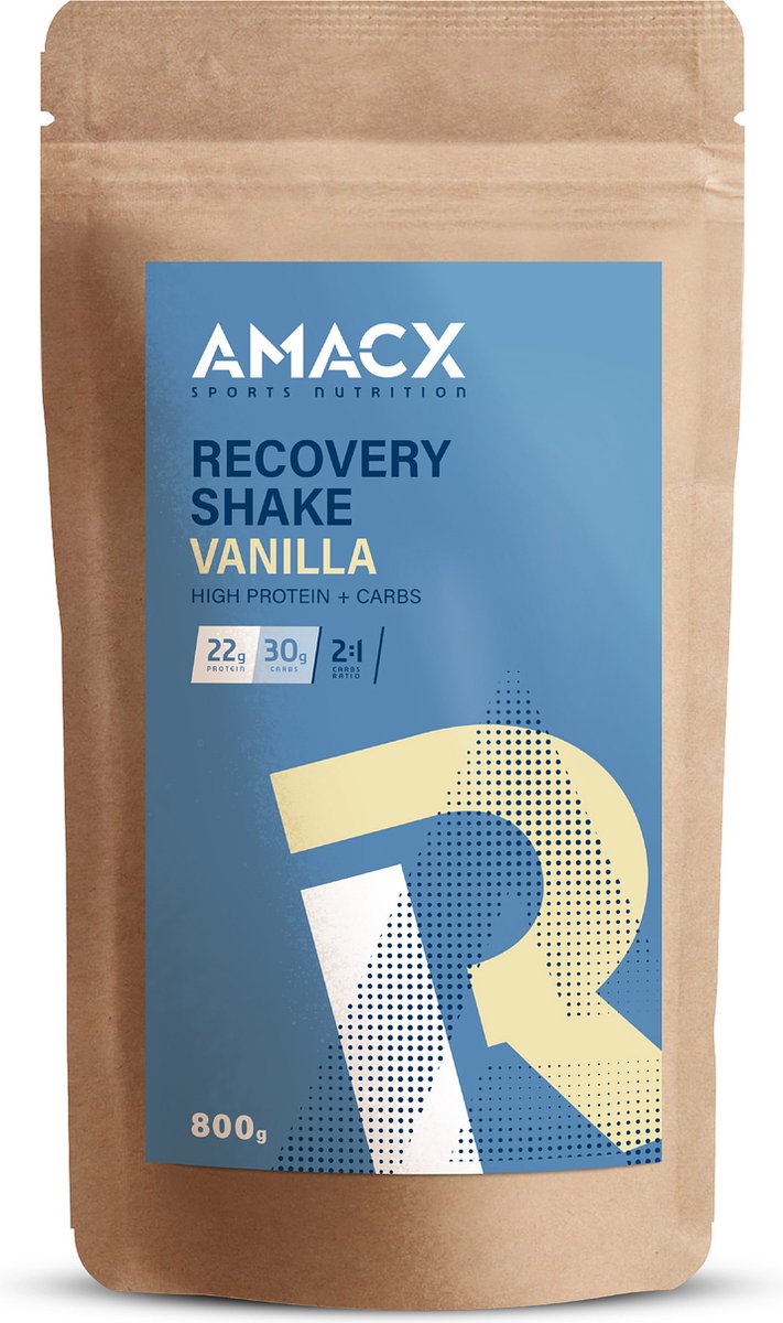 Amacx Recovery Shake - Protein - Vanilla - 800 gram