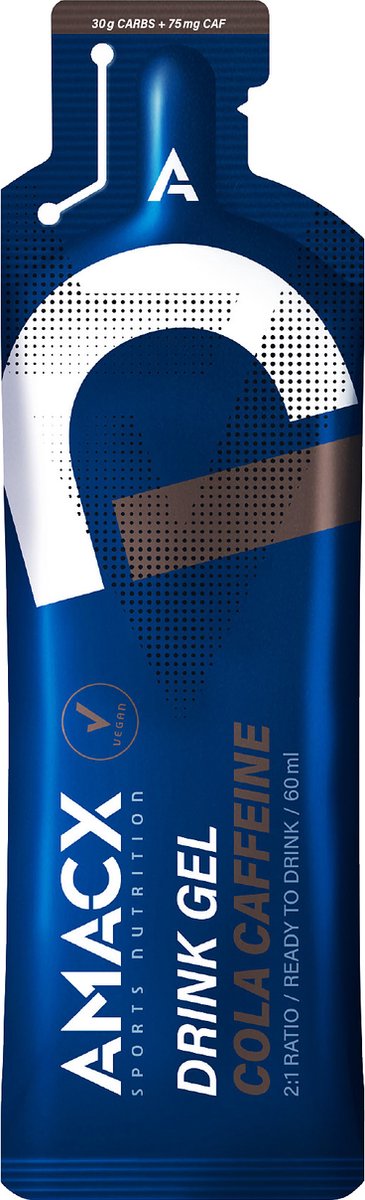 Amacx Drink Gel - Sportgel - Energy Gel - Energiegel - Cola + Cafeïne - 12 pack — afbeelding 2