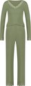 Hunkemöller Dames Nachtmode Pyjamaset - Groen - maat XS