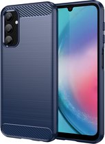 Silicone TPU gel blauw hoesje Telefoonhoesje geschikt voor Samsung Galaxy A25 5G
