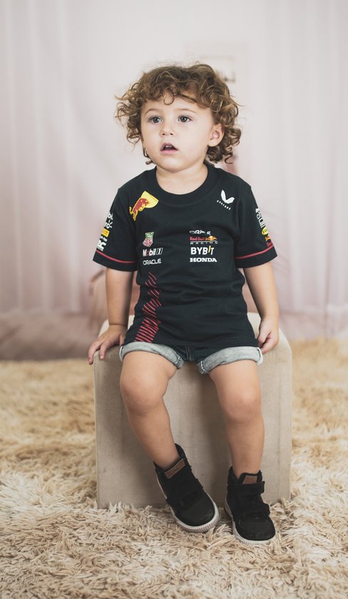 Formule 1 Red Bull Racing shirt voor kids | Navy | 100% katoen | Verstappen 1 | F1 Fans | Ideaal F1 cadeau | Maat 98 | 3 jaar | size 3T