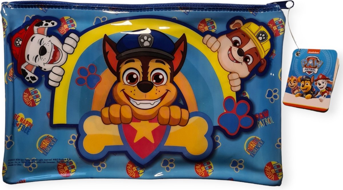 ETUI PAW PATROL - Blauw - Schooletui - 23 x 15 cm - Back to school