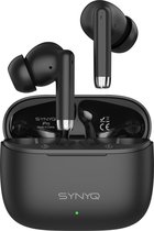 Synyq iPro Draadloze oordopjes - Bluetooth oordopjes - Earpods - Draadloze oortjes - Oortjes draadloos - Oordopjes draadloos - Geschikt voor Apple & Android - Zwart