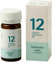 Pfluger Schussler Zout nr 12 Calcium Sulfuricum D6 - 1 x 100 tabletten