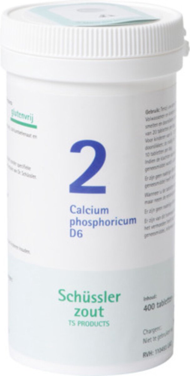 Goedkoopste Pfluger Schussler Zout nr 2 Calcium Phosphoricum D6 - 1 x 400 tabletten