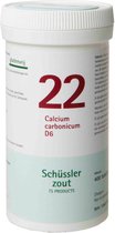 Pfluger Schussler Zout nr 22 Calcium Carbonicum D6 - 1 x 400 tabletten