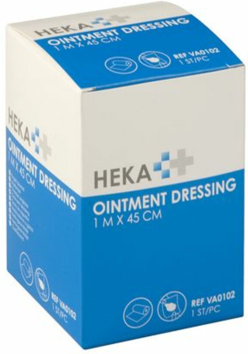 Goedkoopste Heka Ointment dressing/Engels pluksel 1m x 45cm 1 Stuks
