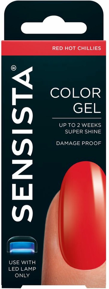 Goedkoopste 6x Sensista Color Gel Red Hot Chillies 7,5 ml