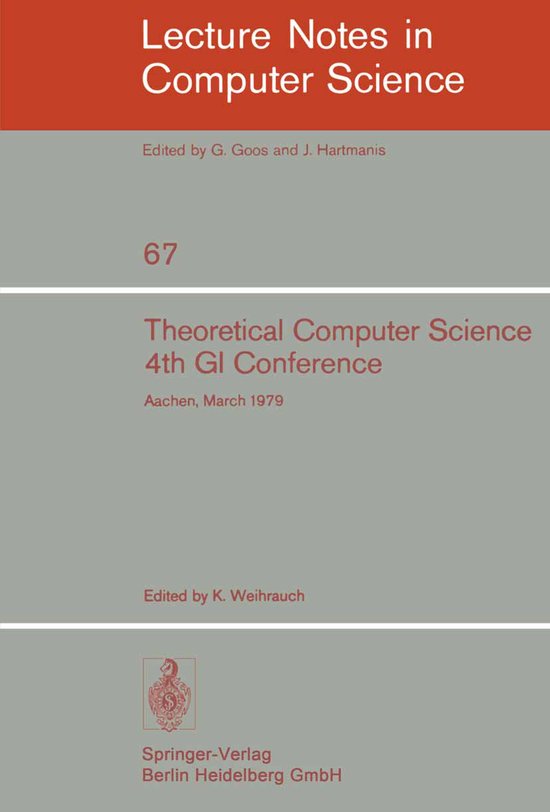 Theoretical Computer Science | 9783540091189 | Boeken | bol