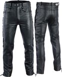 MDM Leren broek in antiek bruin leren jeans bikerjeans motorfiets used look, antiek-bruin, 31W