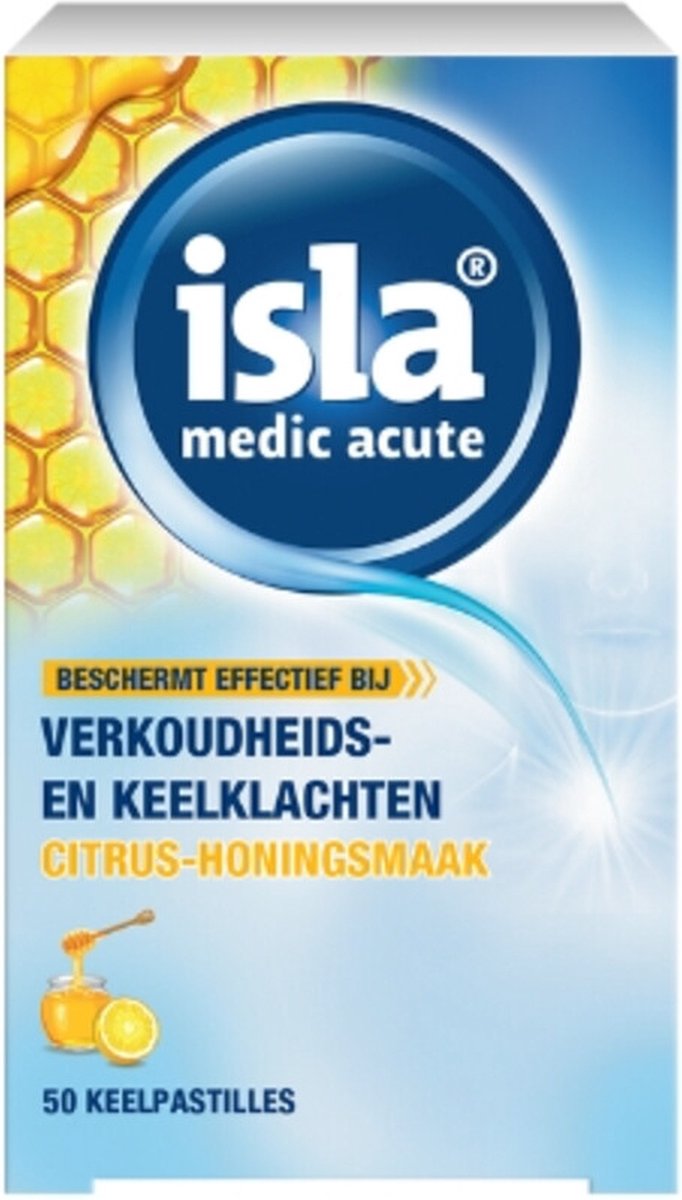 Goedkoopste Isla Medic Acute Citrus-Honing Keelpastilles
