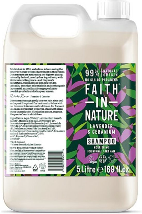 Faith In Nature Lavendel & Geranium Shampoo - Navulling