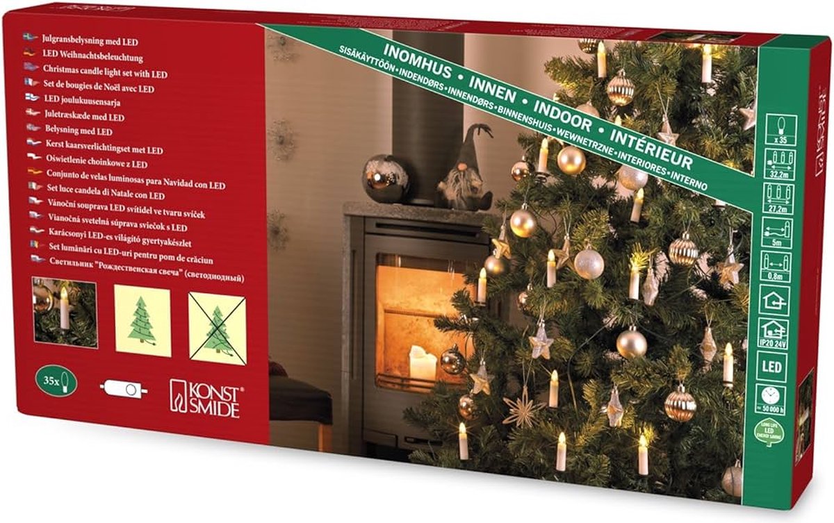 Konstsmide LED Kerstboomverlichting 4,5 V Lichtketting Barnsteen – foto 4