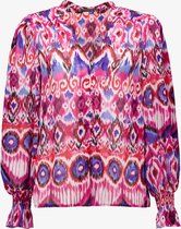 TwoDay dames blouse met tribal print - Roze - Maat 3XL