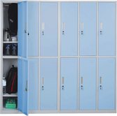 Cosmo Casa Locker - Casier pour objets de valeur - Métal - 12 Compartiments - Blauw