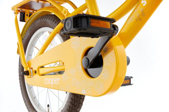 Supersuper Cooper Bamboo - Kinderfiets - Meisjesfiets - 16 inch - Geel van Supersuper — afbeelding 3