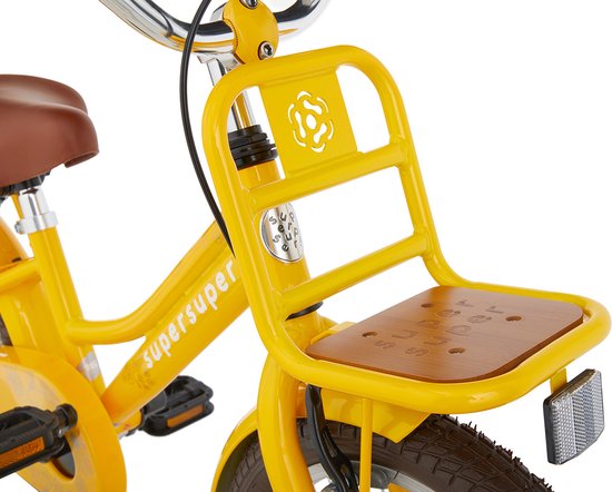 Supersuper Cooper Bamboo - Kinderfiets - Meisjesfiets - 16 inch - Geel van Supersuper — afbeelding 4