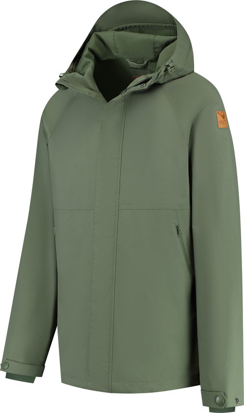 MGO Sid - Waterdichte jas heren - Regen jacket mannen - Groen - Maat L