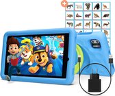 GoodsBox® Kindertablet - Kindertablet vanaf 3 jaar - Stevige beschermhoes - 128GB Opslag - Blauw