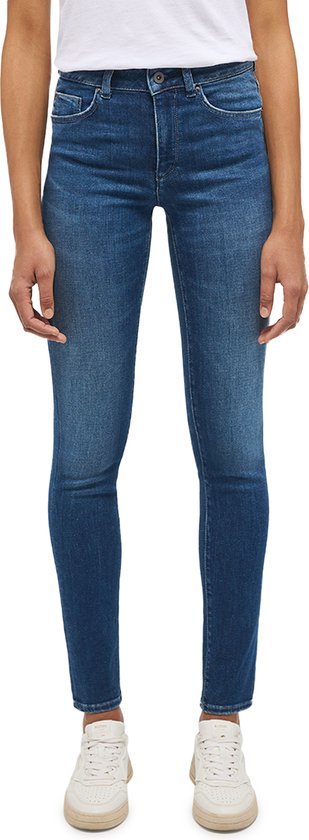 Mustang Dames Jeans SHELBY slim Fit Blauw 29W / 32L Volwassenen