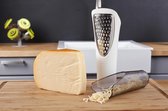 Set de 2 pièces Râpe à fromage et planche à fromage - de Tomorrow's Kitchen Râpe à fromage - Râpe à fromage avec plateau de collecte - Astuce cadeau !