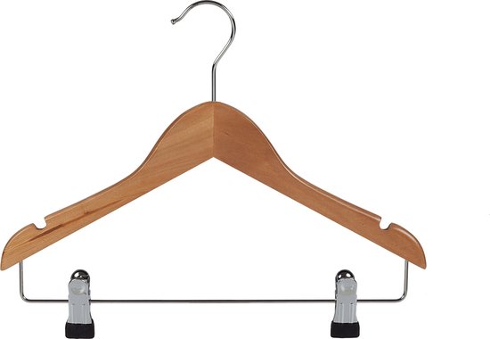 De Kledinghanger Gigant - 80 X Blouse / Shirthanger Kunststof Zwart Met Rokinkepingen 33 Cm