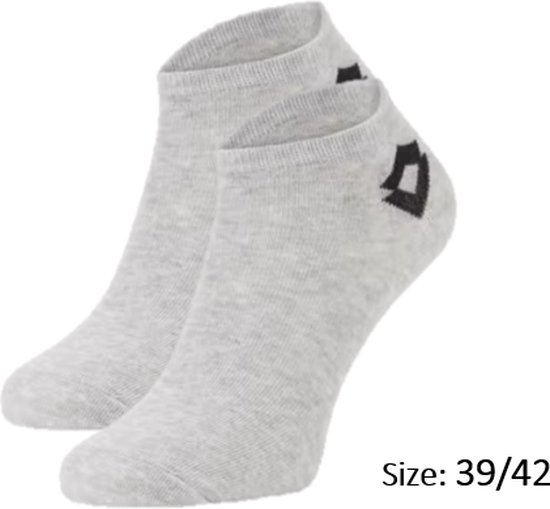 3 paar Lotto sokken grijs | Size: 39/42 | Sneaker sokken | Enkelsokken | Sportsokken | Goede Pasvorm | Unisex | Grijs