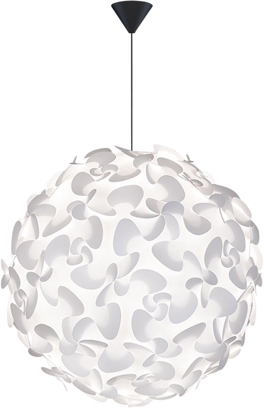 Umage Lora X-Large hanglamp white - met koordset zwart - Ø 75 cm